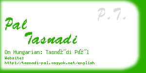pal tasnadi business card